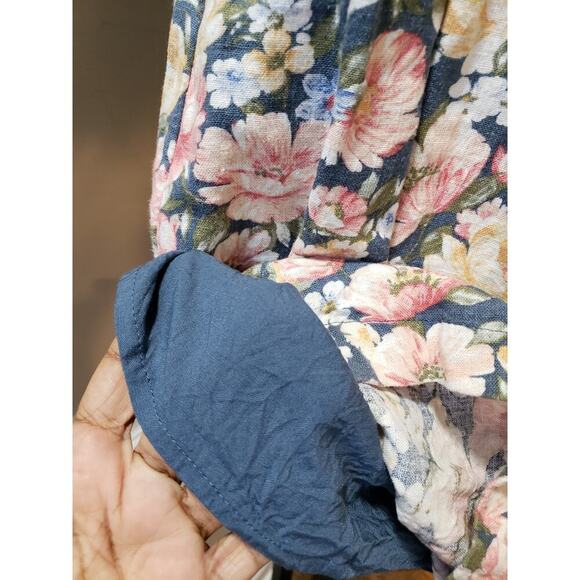 Abercrombie & Fitch Corset Mini Dress Women M Multi Floral Off Shoulder Back Zip - Picture 12 of 12